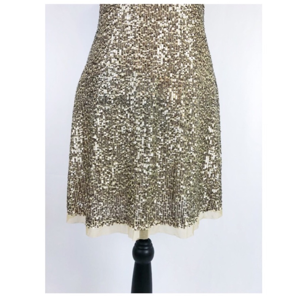 SOLD Free People x Intimately Gold Rush Mini Slip Dress - Picture 4 of 9
